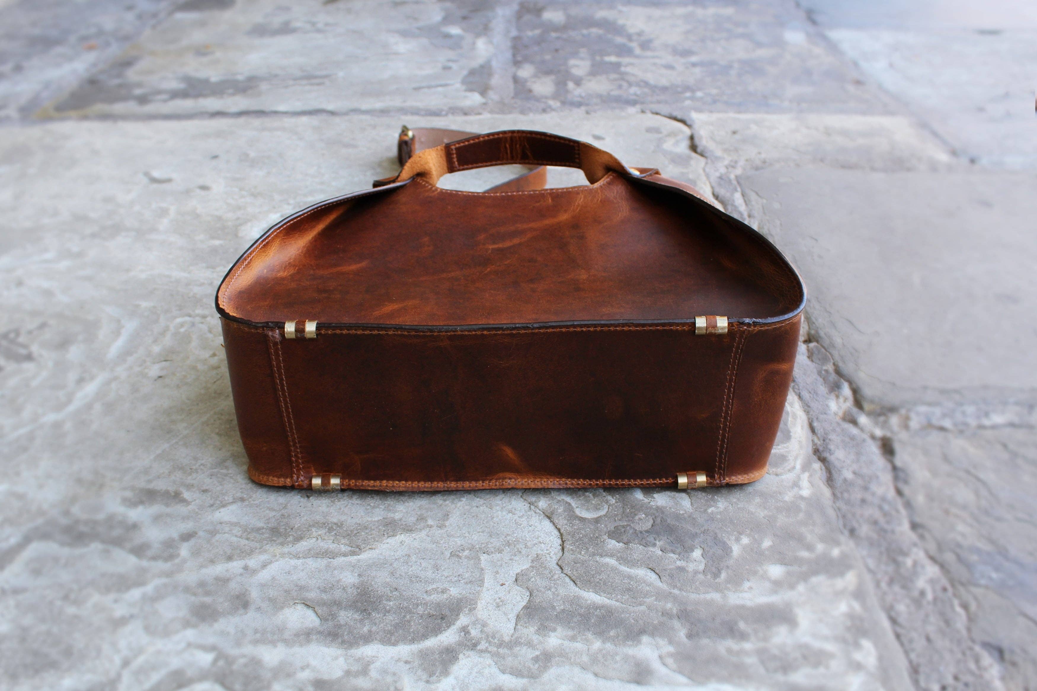 Handmade Womens Leather Handbag Shoulder bag small tote