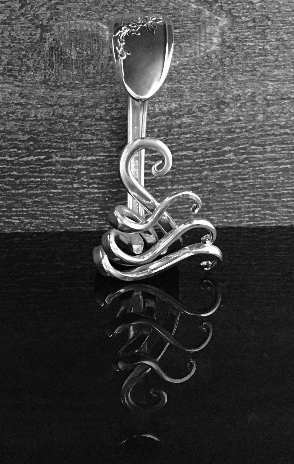 Unique Silver Fork Bracelet Size Large