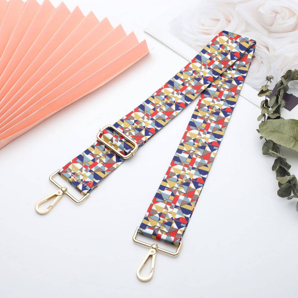 Boho Adjustsble Colorful Cross Body Guitar Purse Strap