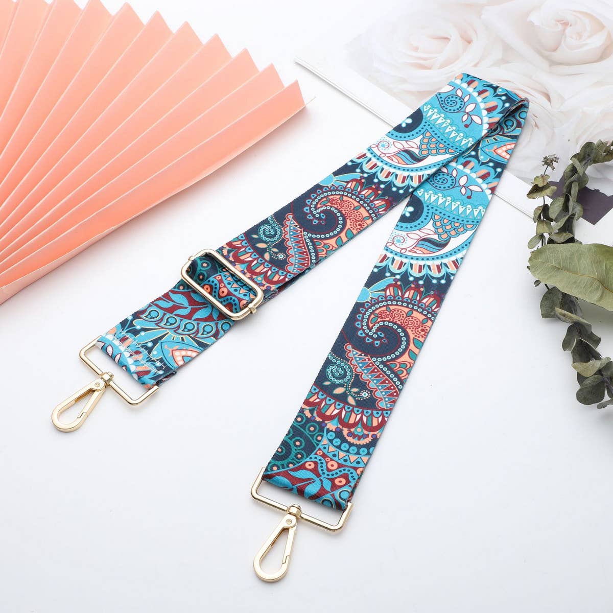 Boho Adjustsble Colorful Cross Body Guitar Purse Strap