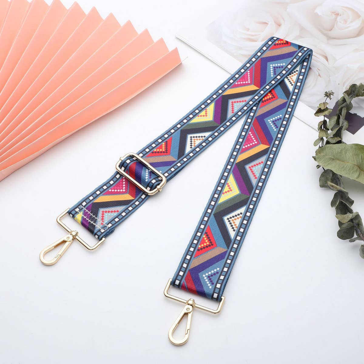 Boho Adjustsble Colorful Cross Body Guitar Purse Strap