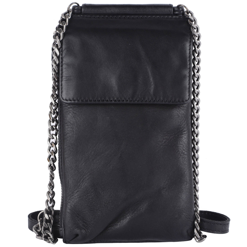 Tati Handcrafted Leather Crossbody Bags: Black